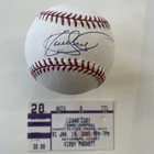 Kirby Puckett Autographed Official Mlb League Baseball Twins Hof   Auto Ticket