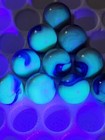 10  Uv  Reactive  Pink And Cobalt Fenton Glass Jabo Marbles  9 99 Fen 1
