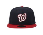 New Era 59fifty Cap Men Washington Nationals 2021 Authentic Navy Red Fitted Hat