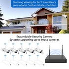 10ch Wireless Security Cameras System With 1tb Hdd 5mp  Outdoor Nvr System Kit