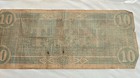 1864 Confederate States Of America  10 Confederate Currency Note Circulated