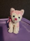 Ty Beanie Babies Bonita Pink And White Dog Plush With Ribbon