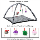 Cat Kitten Activity Play Mat Napping Hanging Balls Toys Interactive Fun Center