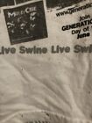 Vintage 90s Motley Crue Generation Swine Live 1997 Tour Shirt Adult L Distress