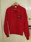 Red Medium Auburn Nylon Jacket Equestrian Horse With Ribbons Stitched Usa