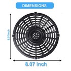 Air Fryer Replacement Parts For Chefman Turbofry 3 6qt 3 7qt Round  Black 