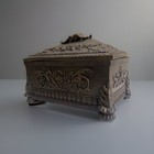 Victorian Ornately Carved Anglo-indian Solid Jewelry 10   x4 75    Gw6