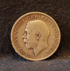 1915 Great Britain Silver Shillings  George V  Km-816  gb7 