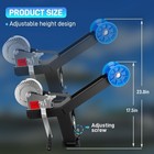 Updated Steel Adjustable Boat Trailer Drawbar Winch Stand 1200lb Anti-corrosion