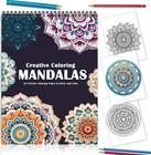 Mandala Coloring Book With 24 Colored Pencils Adult Relaxation Art Kit Gift