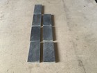 7 X Reclaimed Black Encaustic Floor Tile 4 1 4    X 2 1 8    X 1 2    Thick 