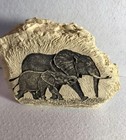 Elephant Resin Decor Engraved Safari Animal 