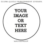48 Custom Personalized Clear Envelope Seals Labels Stickers Party Favors 1 2  