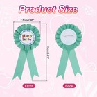 6  X 3  Birthday Ribbon  Award Ribbon Birthday Pin Button  Green