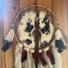 Vtg Huge 33x15    Native American Dream Catcher Mandala Art  Read Description