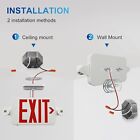 2 4 Pack Led Exit Sign Emergency Combo Light With Adjustable Two Head Battery Ul