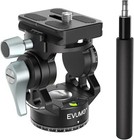 Mini Fluid Video Tripod Head   360   Panoramic  Lightweight  Quick Release  8 8 Lbs