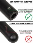 Serious Steel Barbell Olympic Adapter Sleeve  8  Adapter Sleeve For 1  Bars 