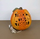 Vtg 1996 Light Up Foam Pumpkin Jack O Lantern Halloween Trick Or Treat Two Sided