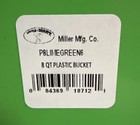 Little Giant   Plastic Animal Feed Bucket - 8 Quarts - Lime Green - 2 Pack