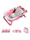 Watso-ubravoo Newborn Baby Bath Tub With Drain Hole  Foldable Toddler Ba