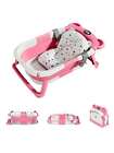 Xyhlc-ubravoo Newborn Baby Bath Tub With Drain Hole  Foldable Toddler Ba