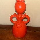 Vintage Red Merry Maid Laundry Sprinkler 50 s Hard Plastic