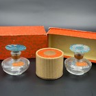 Scarce Vintage Narcissus Salkih Perfume Bottle Boxed Set W  Emir Face Powder Box
