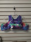 Speedo Kids Splash Jammer Life Jacket Vest Purple Rainbow Mermaid 33-55lbs