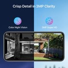 Zosi 3mp Wireless Security Camera System Outdoor 2k Wifi Home Audio Nvr No Hdd