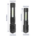 High Lumen 150000lm Led Flashlight Rechargeable Tactical Torch Police Work Light