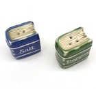 Small Ceramic  books    Salt   Pepper Shaker Set Salt pepper Library Reading New