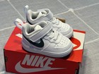 Nike Court Borough Low Recraft Baby toddler Shoes Size 3 White vintage Green