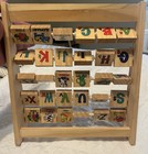 Flip   Play Wooden Alphabet Blocks - Educational - Montessori