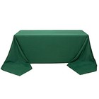 90x156  Hunter Green Premium Rectangle Polyester Tablecloth Catering Party Home