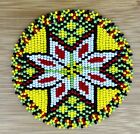 Handmade Beaded Yellow Flower Aztec 3 Inch Rosette applique