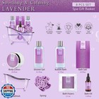 Bath Spa Basket Gift Set  Bath And Body Gift Set For Women  Lavender Scent  I