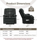 Oversized Dual Motor Lay Flat Power Lift Recliner Chair  Massage Recliner Chairs