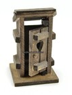 Miniature Fairy Garden Outhouse Wood W Hinged Door Mi 50975 Faerie  Dollhouse
