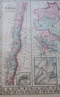 Original 1879 Mitchell Atlas Map Brazil bolivia paraguay uruguay chile rio Harbr