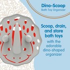 Cleanup Dino-scoop Baby Bath Toy Organizer   Hanging Storage With Large Capacity