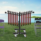Folding Chair Cart Folding Chair Rack Adjustable Folding Chair Storage Trolley