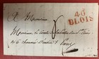 France  1817  Small Stampless Cover  Folded Letter  Sent From Blois To Paris