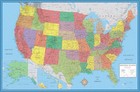 New 48x78 Usa Wall Map Laminated Classic Elite United States Large Wall Map
