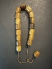 Islamic Prayer Or Worry Beads Barrel Shape Bakelite Butterscotch     
