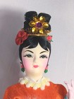 Vtg 1960 s Chinese Opera Doll Female Elaborate Hair Ornaments Costume 11  Pretty