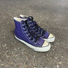 Vintage Coverse Chuck Taylor All Star Made In Usa Purple High Top Sneakers Sz 4