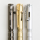 Brass Bullet Shaped Ballpoint Pen With Rifle Design Clip  Gun Metal