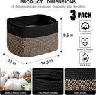 Storage Baskets For Organizing Shelves  Woven Cotton Rope Bins For Organization 
