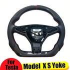 Cutomized Heated Carbon Fiber Steering Wheel For Tesla Model X s 2014-2020